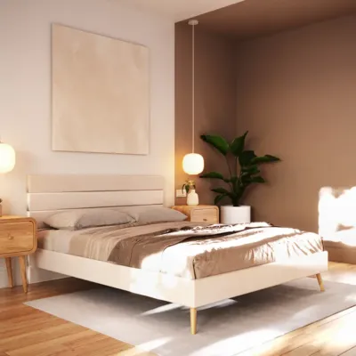 Łóżko drewniane z pojemnikiem producent Bydgoszcz - Meble Dobbek